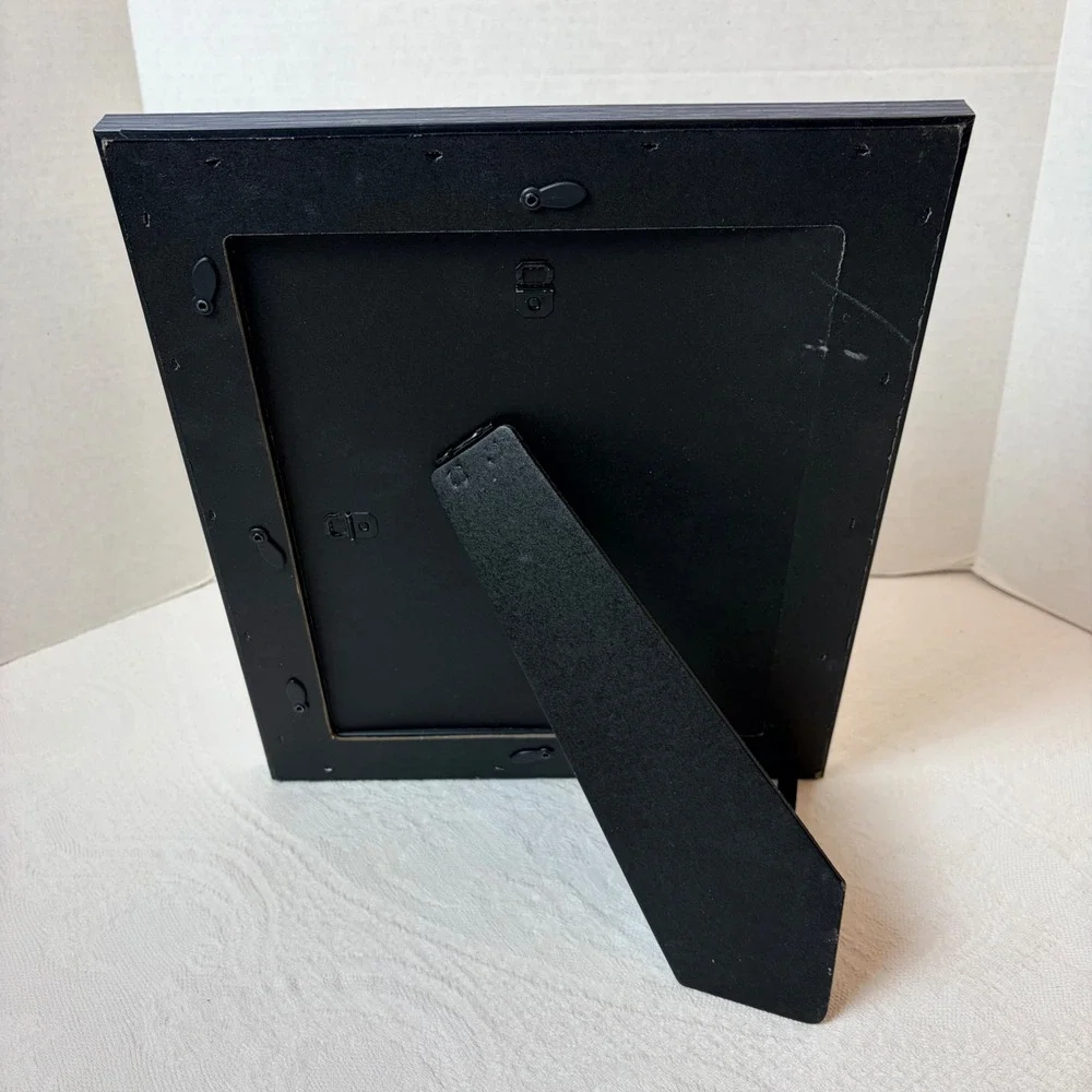 Textured Navy Blue Chambray Picture Frame 8x10 Tabletop Wall Mount Coatal Farm